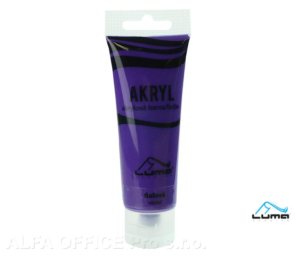 Akrylová barva LUMA - 75 ml / fialová