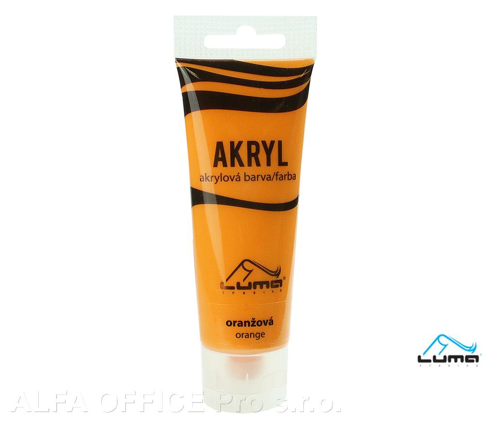 Akrylová barva LUMA - 75 ml / oranžová
