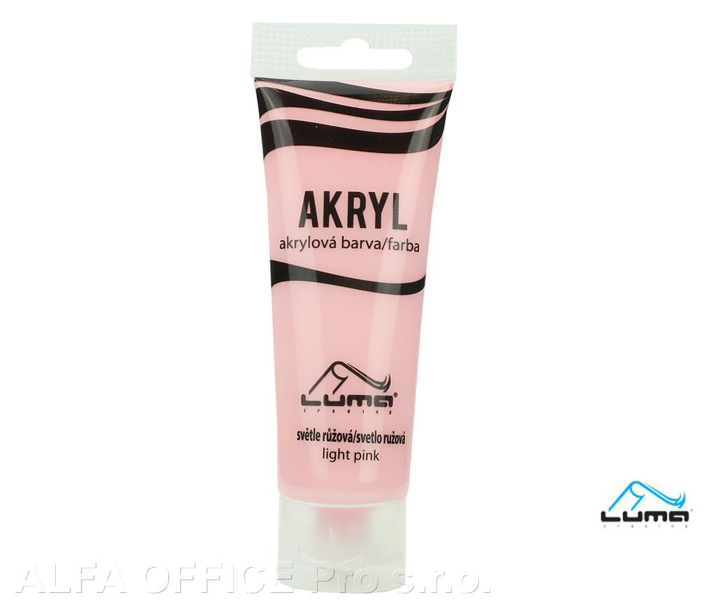 Akrylová barva LUMA - 75 ml / světle růžová