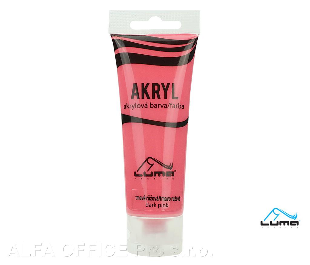 Akrylová barva LUMA - 75 ml / tmavě růžová