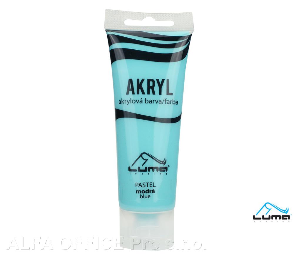 Akrylová barva LUMA - PASTEL / 75 ml / modrá