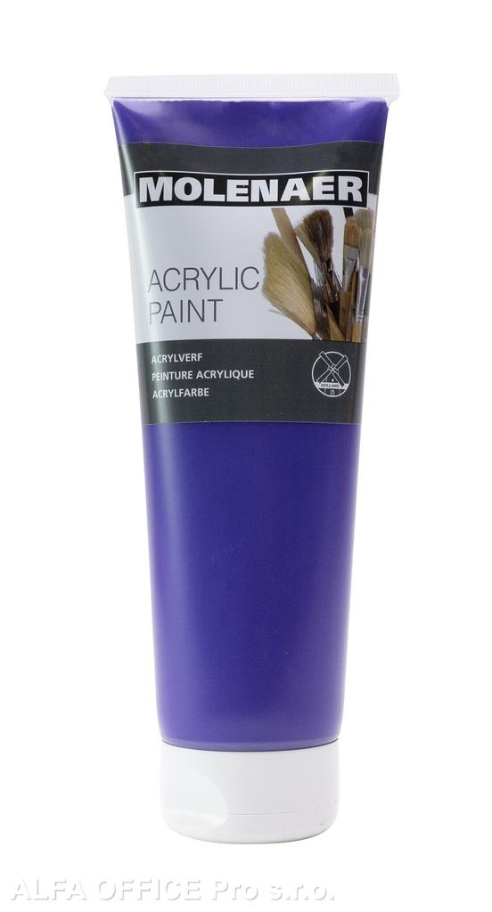 Akrylová barva Molenaer - 250 ml / fialová