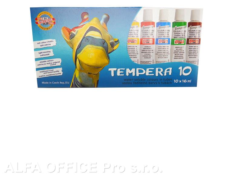 Temperové barvy - 10 barev / tuby 16 ml