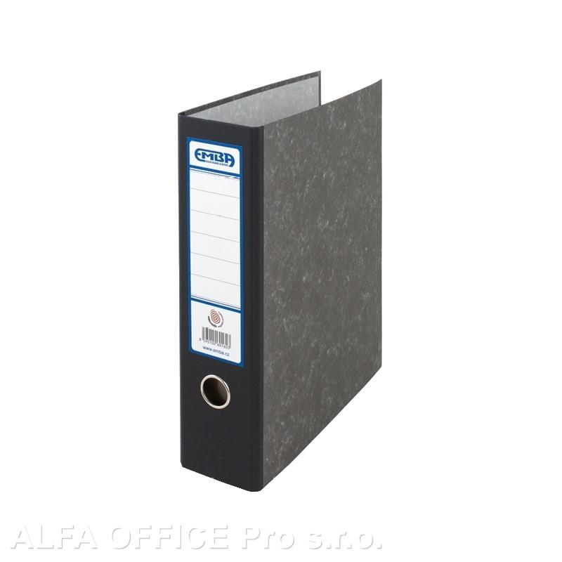 Pořadač archivní Emba A4 papírový /  8 cm /  černá