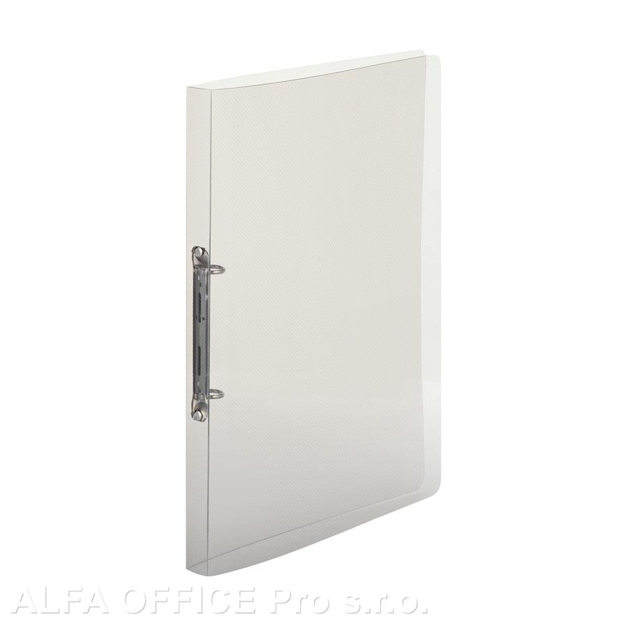 Desky A4 kroužkové průsvitné - 2 - kroužek / kouřová