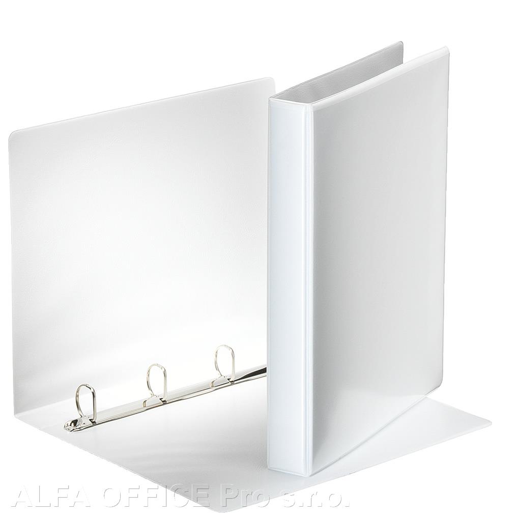 Pořadač Esselte A4 kroužkový prezentační 4 - kroužek 4,4 cm / bílá