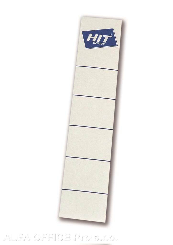 Štítky na pořadače samolepicí - pro pořadače šíře 75 mm / 10 ks