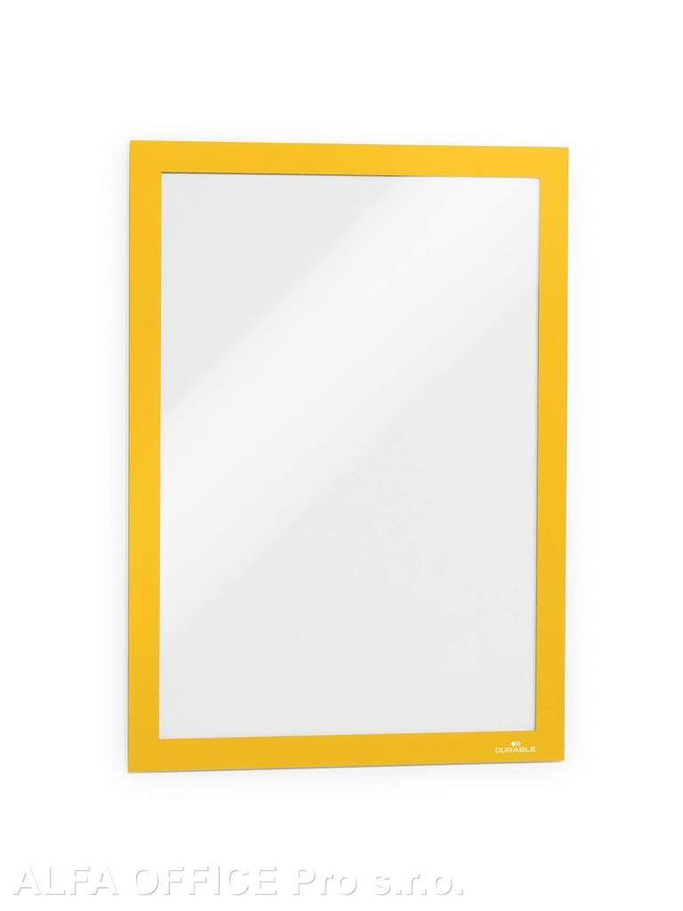 Rámeček samolepicí DURAFRAME® - A4 / žlutá / 2 ks