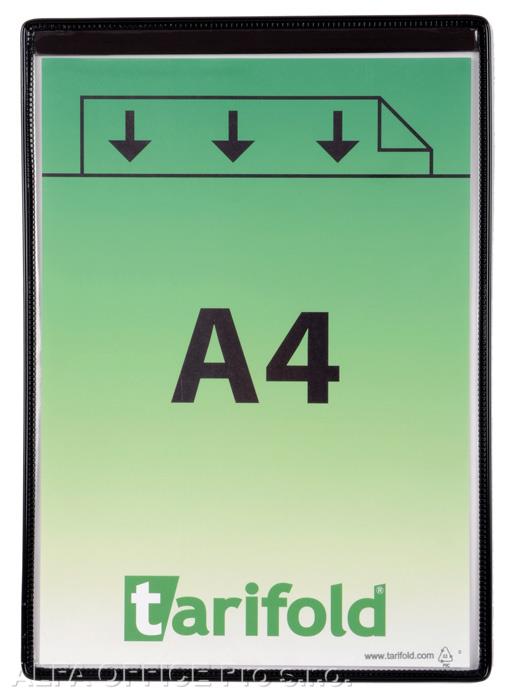 Kapsy magnetické Tarifold - černé / na výšku / 5 ks