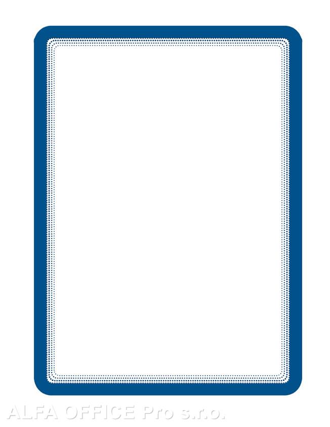 Kapsy samolepicí Magneto - A4 / modrá / 2 ks