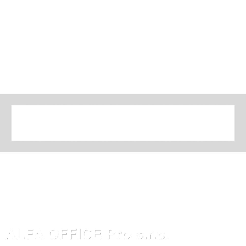 Magnetický informační rámeček LEAN A4/A3 - 317 x 75 mm / šedá / 10 ks