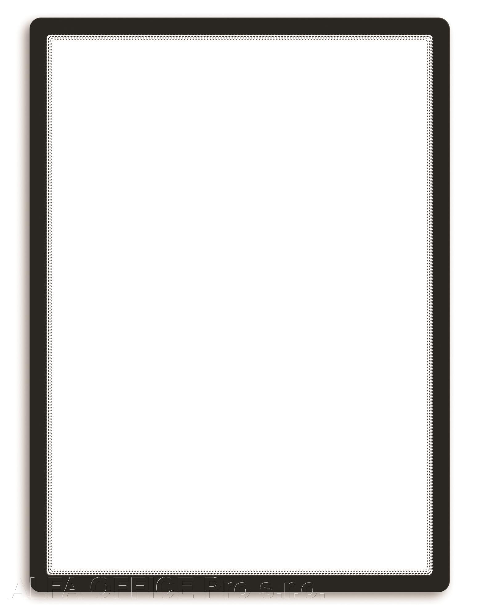 Kapsy samolepicí Magneto - 50 x 70 cm / černá / 1 ks