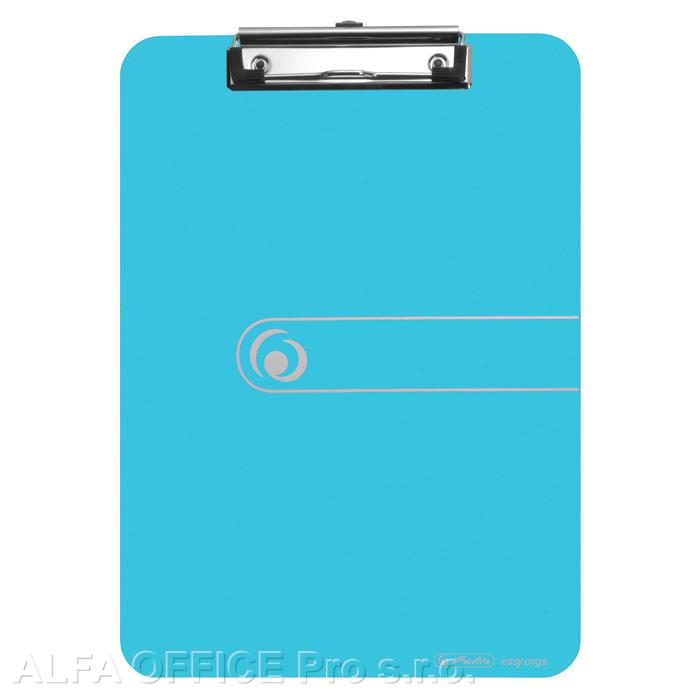 Podložka A4 s klipem easy orga - modrá transparentní