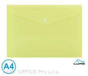 Spisové desky s drukem LUMA - A4 / pastelová žlutá