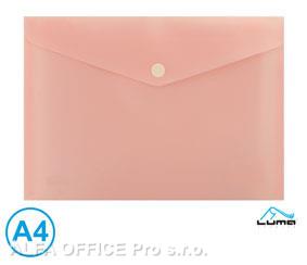 Spisové desky s drukem LUMA - A4 / pastelová oranžová