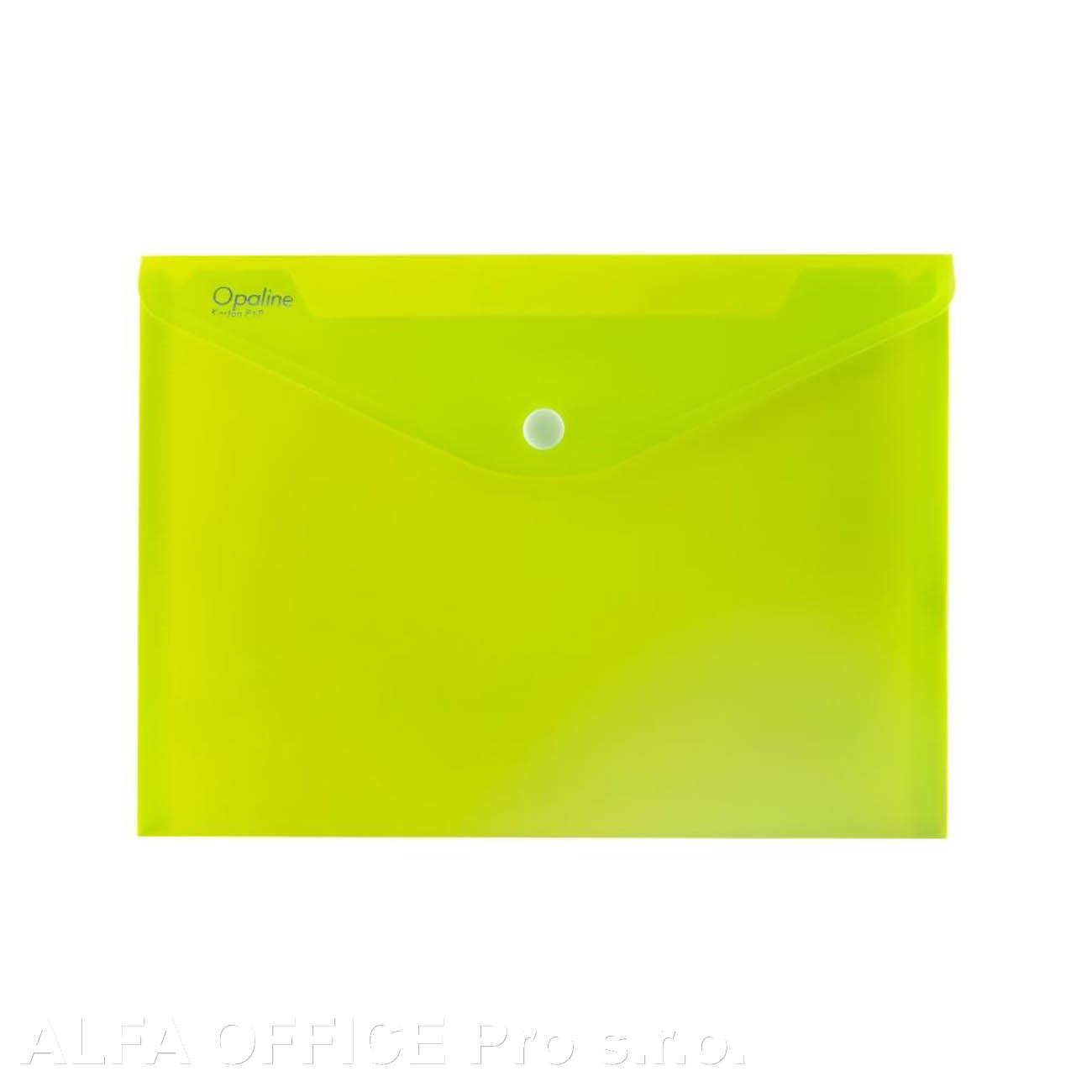 Spisové desky s drukem - A4 / zelená limetková