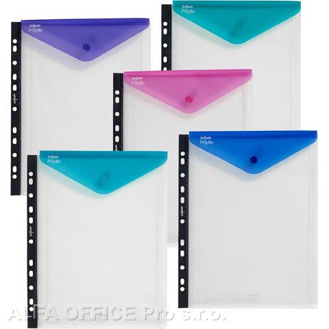 Spisové desky s drukem závěsné Snopake Polyfile - A4 / na výšku / mix barev