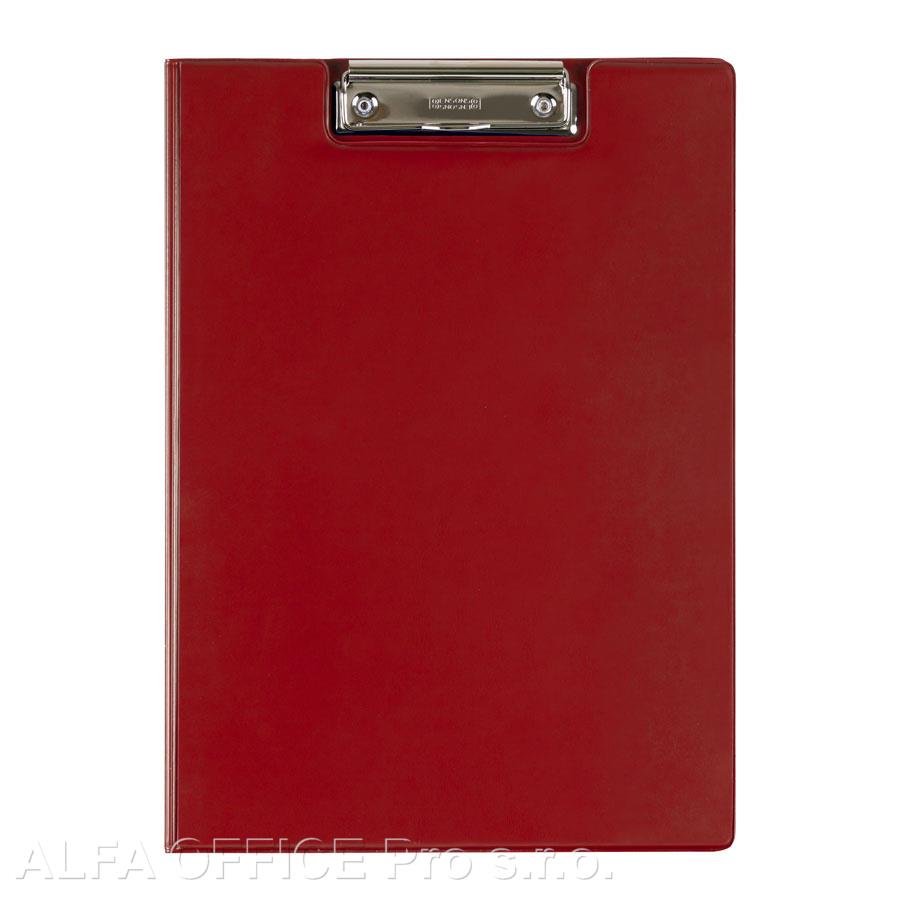 Dvojdeska A4 s klipem - červená