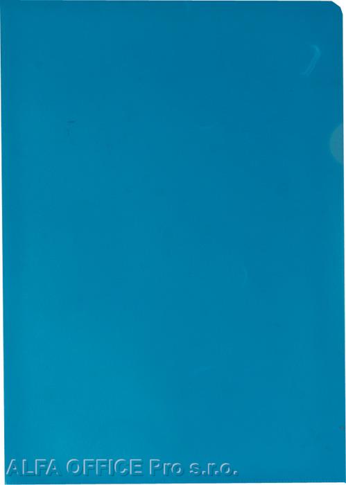 Zakládací obal A4 barevný - tvar L / modrá / 100 ks