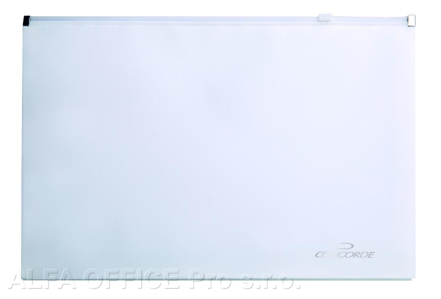 Spisové desky na zip CONCORDE - A4 / bílá