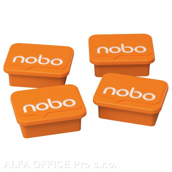 Magnety - průměr 30 mm / oranžová / 4 ks