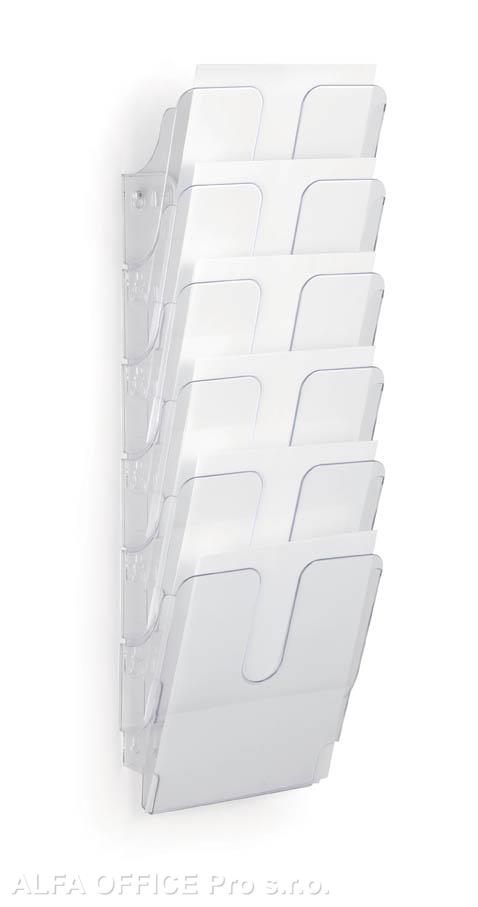 Držáky na prospekty Flexiplus - 6 / A4 / čirý / na výšku