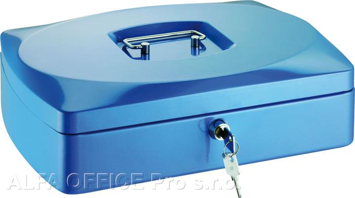 Pokladna - modrá / 90 mm x 235 mm x 330 mm