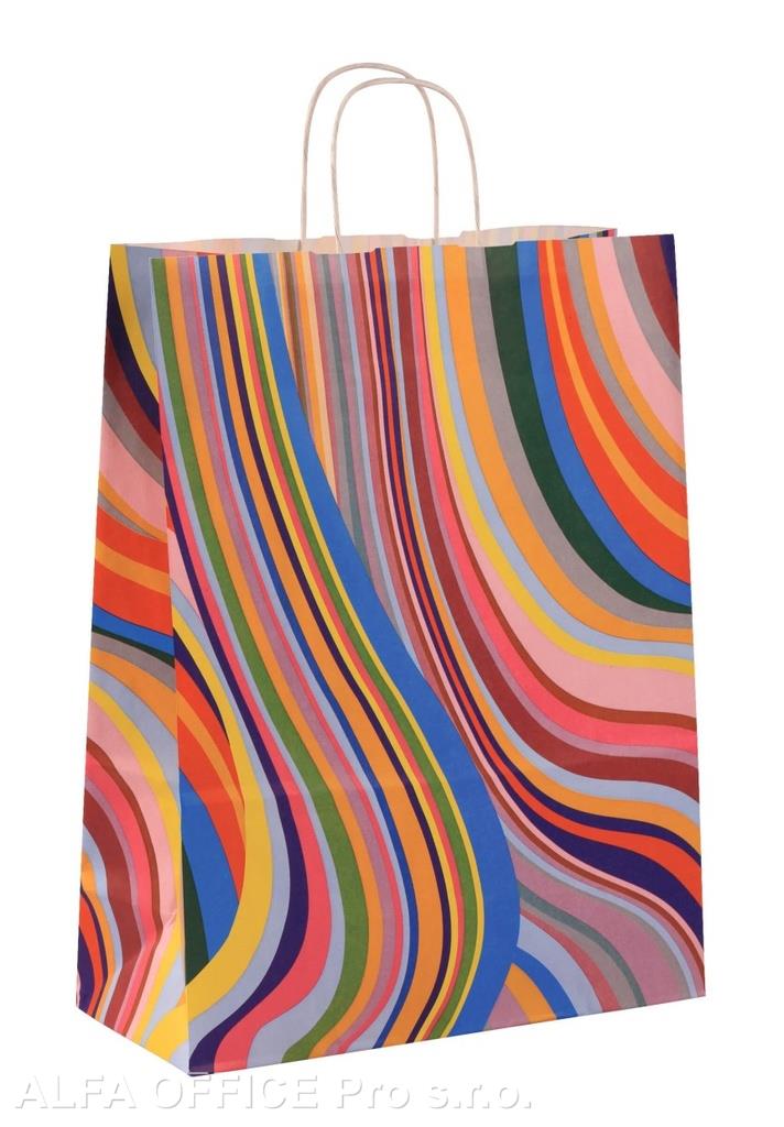 Taška papírová kroucené ucho - 70. léta / 320 x 140 x 420 mm