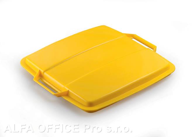 Víko na odpadkový koš Durabin - 90 l / žlutá