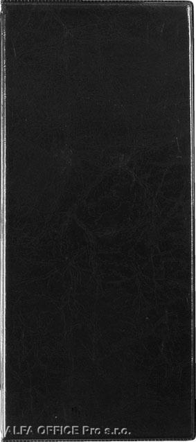 KPP vizitkář čtyřřadý kůže lesk černá