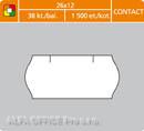 Etikety do etiketovacích kleští - 26 x 12 mm Contact / bílá