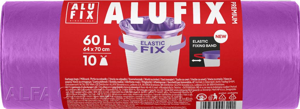 Pytle Alufix Premium Elastic Fix - 64x70cm / 60l / 22my / 10ks