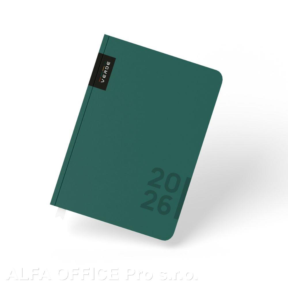 Diář VERDE - A5 / týdenní / zelená
