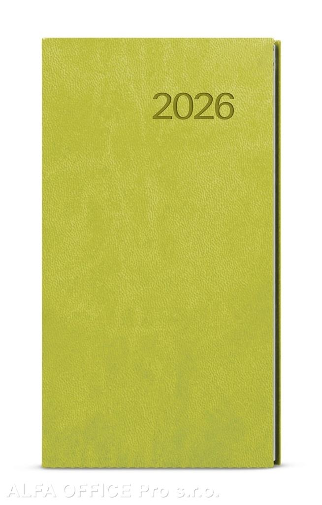 Diář VIVELLA - týdenní kapesní / zelená