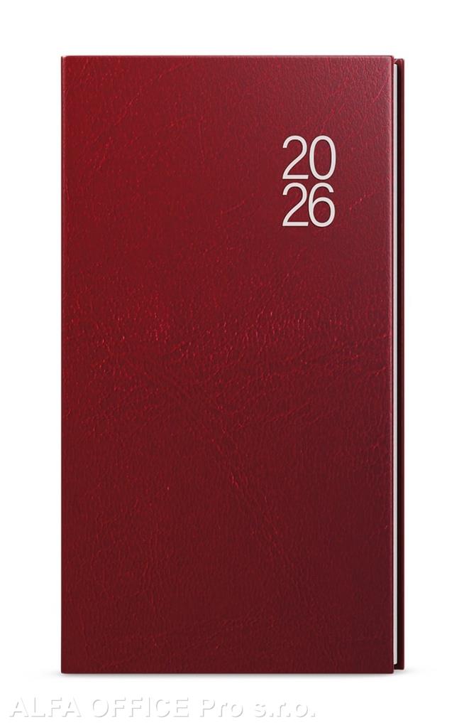 Diář BALACRON - týdenní kapesní / bordó