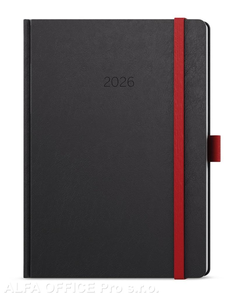 Diář NORA - A5 / týdenní / červená