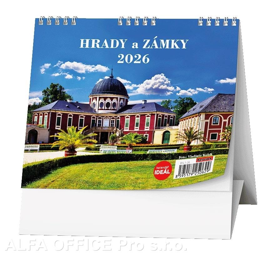 Kalendář stolní MINI - Hrady, zámky a památky  / BSL1