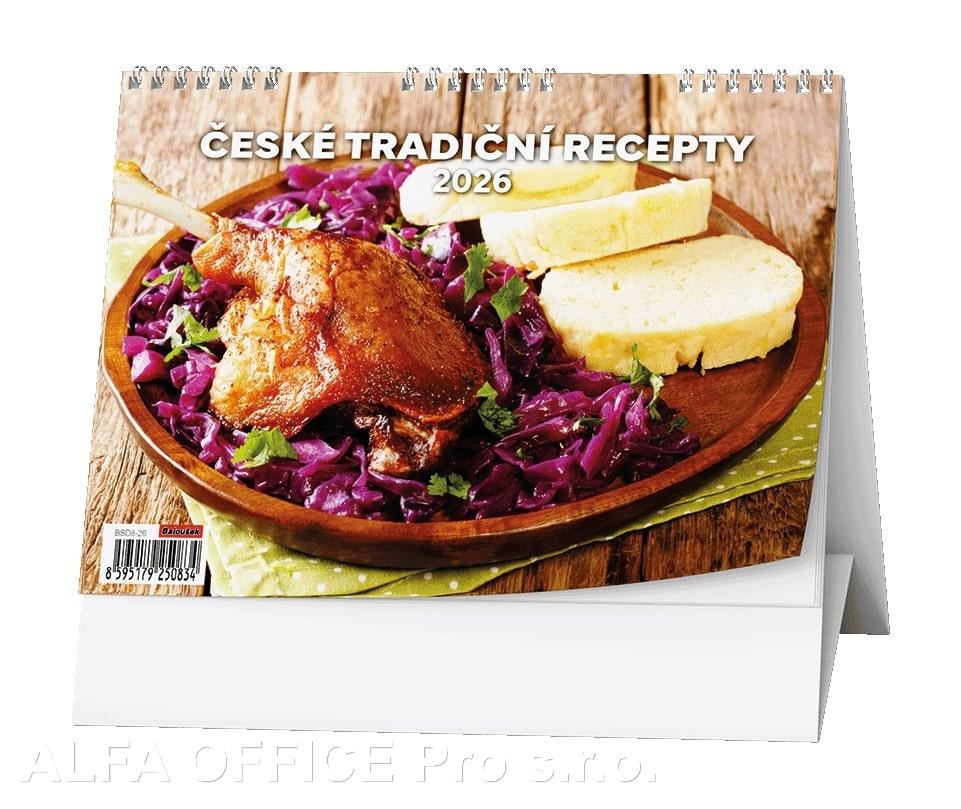 Kalendář stolní obrázkový - České tradiční recepty / BSD8