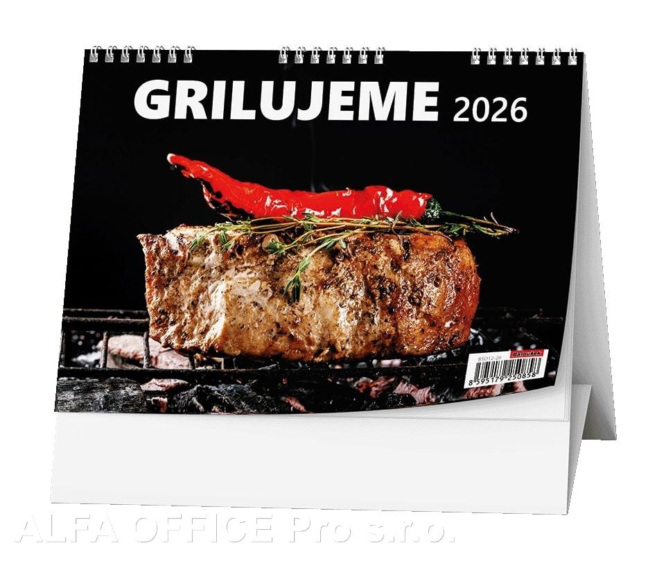 Kalendář stolní obrázkový - Grilujeme / BSD12