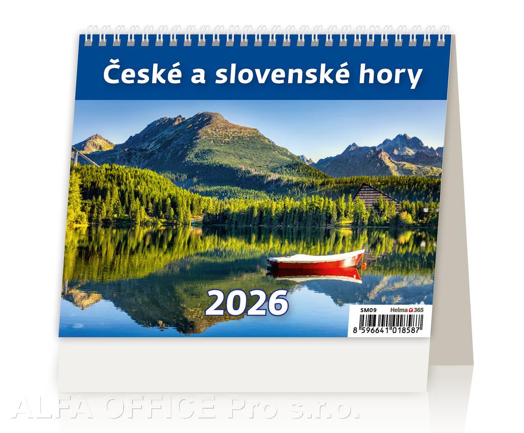 Kalendář stolní MINI - České a slovenské hory / SM09