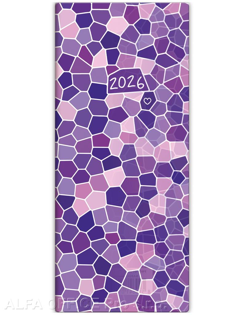 Diář kapesní LAMINO - měsíční / design 1