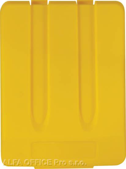 Víko na odpadkový koš na tříděný odpad - žlutá