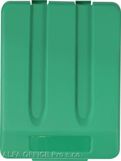 Víko na odpadkový koš na tříděný odpad - zelená