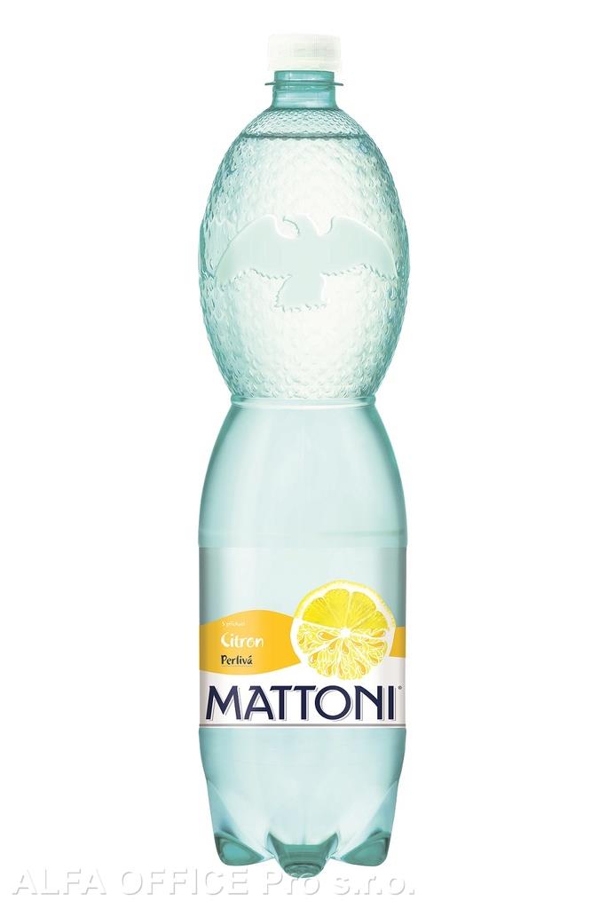 Minerální voda Mattoni citron / 1,5 l