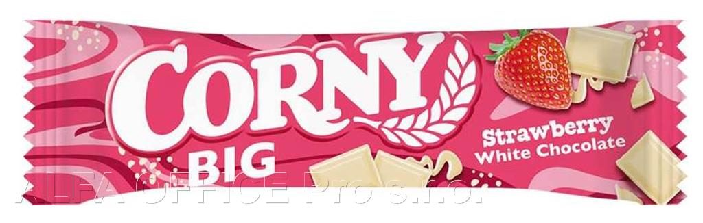Tyčinka Corny BIG - jahoda a bílá čokoláda / 50 g