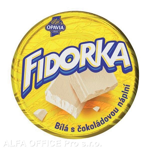 Opavia Fidorka Bílá s čokoládovou náplní, 30g