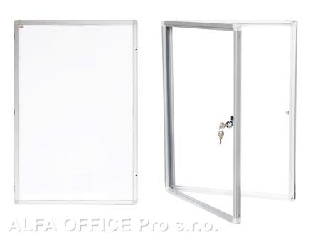 Vitrína vertikální vnitřní - 90 x 120 / magnetická lakovaná