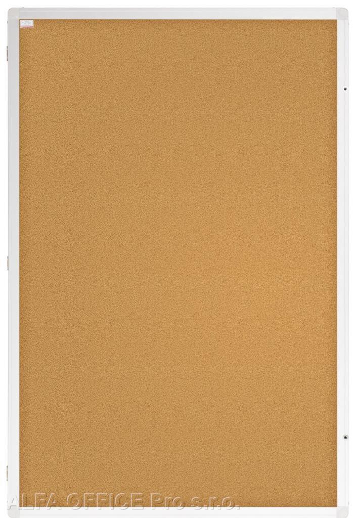 Vitrína vertikální vnitřní - 60 x 90 cm / korková