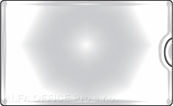 Samolepicí kapsy na vizitky - boční vkládání / 10 ks