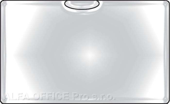 Samolepicí kapsy na vizitky - horní vkládání / 6 ks